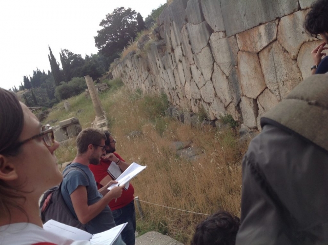 Visita didattica a Delfi degli allievi del corso di storia greca 2018