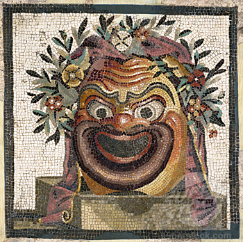 Comic Mosaic Mask 1st C. A.D. Roman Art The Cummer Museum of Art and Gardens