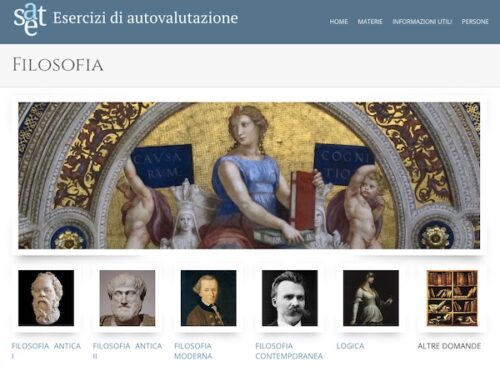 Online la nuova sezione di Filosofia nel sito degli Esercizi di autovalutazione.